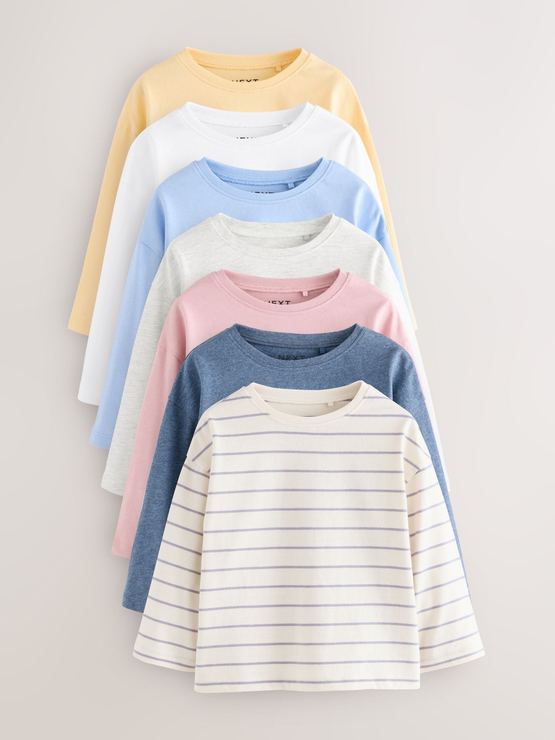 Dsiney Kidz - Multi Long Sleeve T-Shirts 7 Pack (3mths-7yrs) image 1