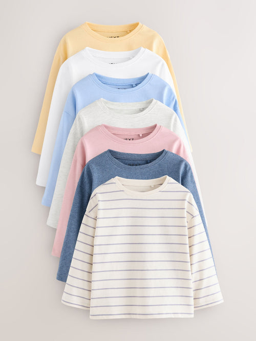 Dsiney Kidz - Multi Long Sleeve T-Shirts 7 Pack (3mths-7yrs) image 1