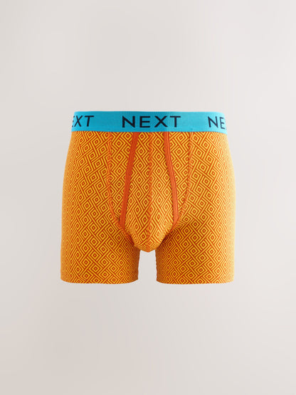 Dsiney Kidz - Bright Blue/Orange Spot 10 pack A-Front Cotton Rich Boxers image 4