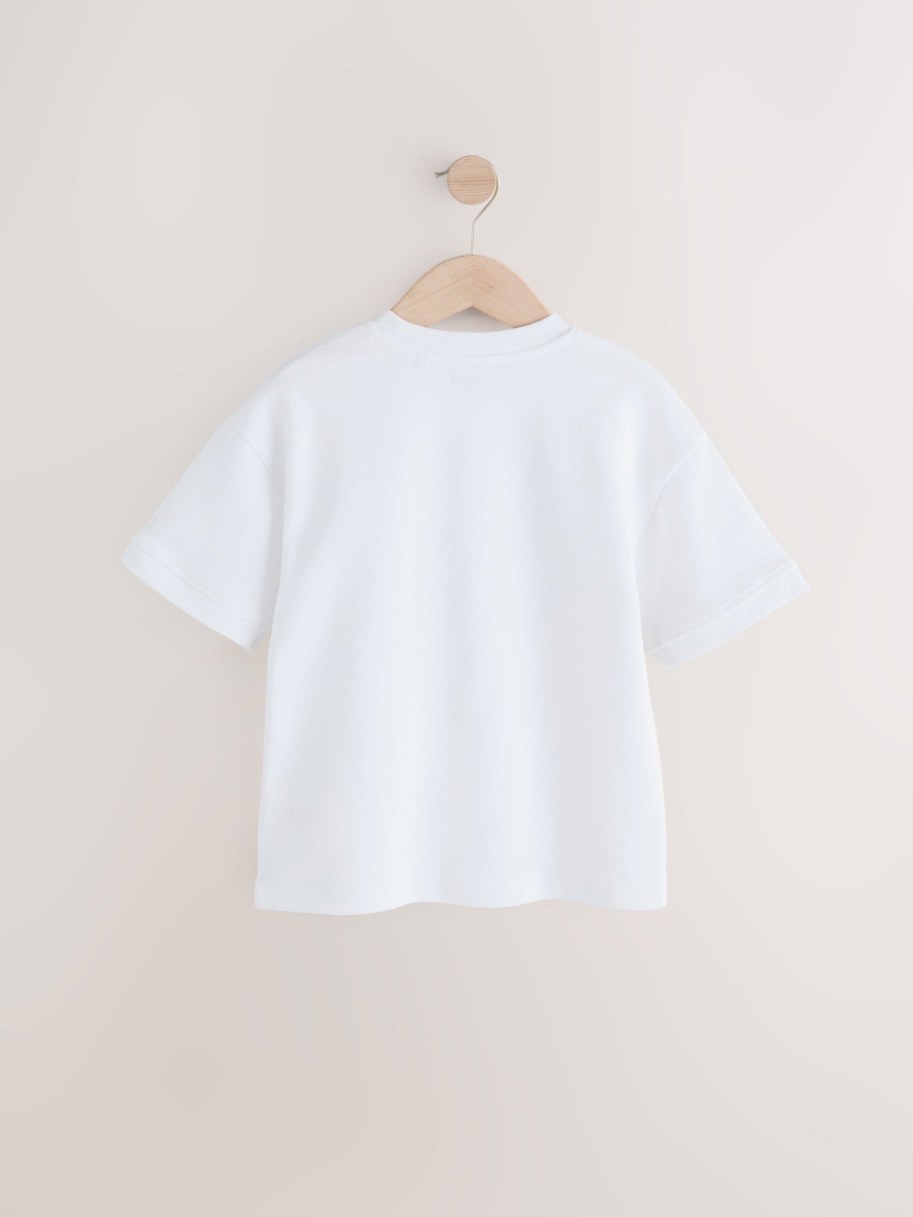 Dsiney Kidz - White Sub5cribe Graphic Heavyweight Short Sleeve T-Shirt (3-16yrs) image 5