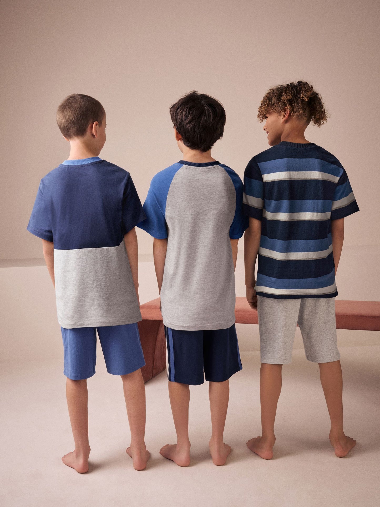 Navy/Grey Shorts Pyjamas 3 Pack (3-16yrs) image 4