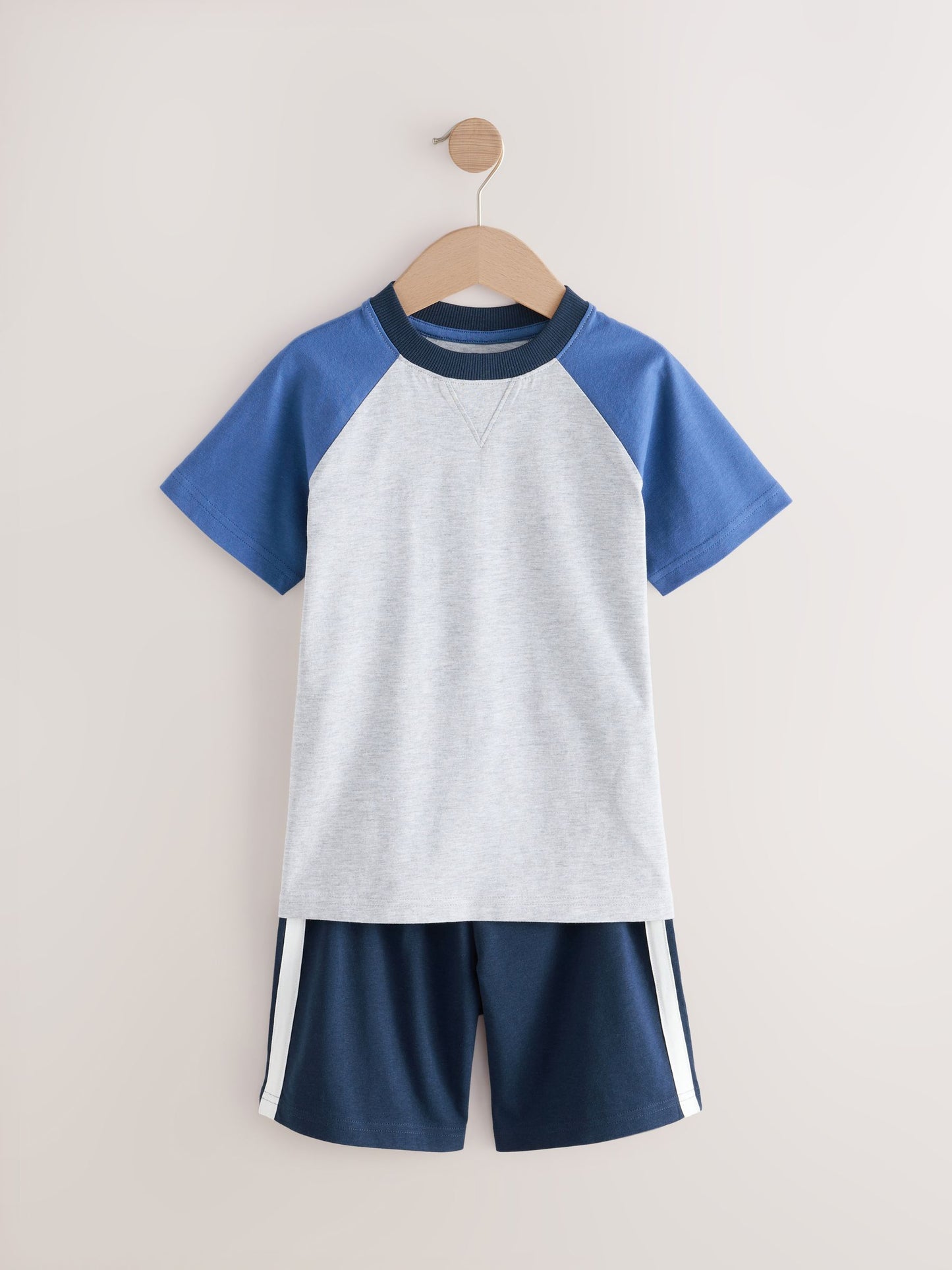 Navy/Grey Shorts Pyjamas 3 Pack (3-16yrs) image 6
