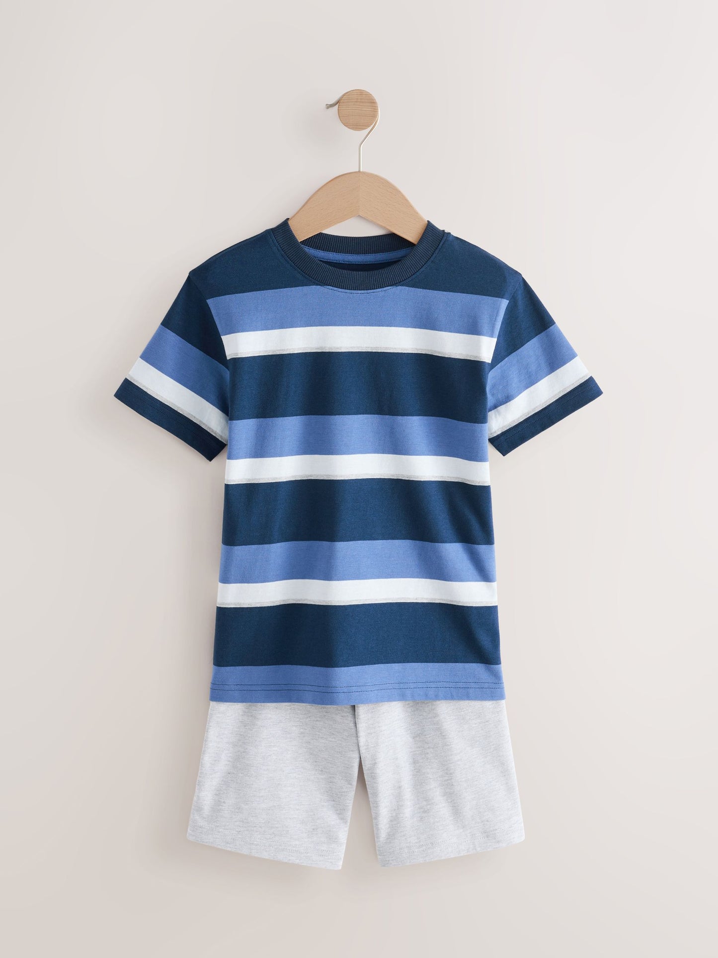 Navy/Grey Shorts Pyjamas 3 Pack (3-16yrs) image 7