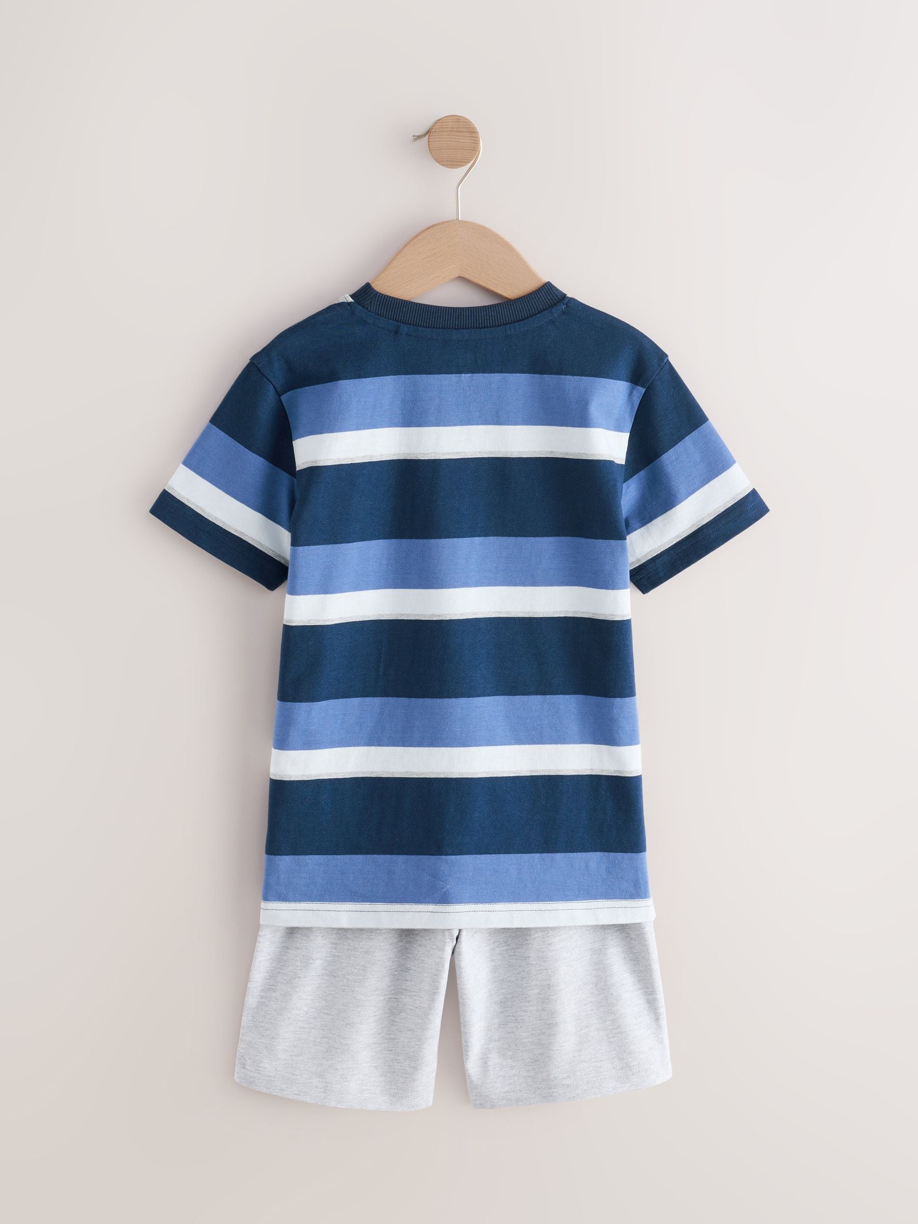 Navy/Grey Shorts Pyjamas 3 Pack (3-16yrs) image 8
