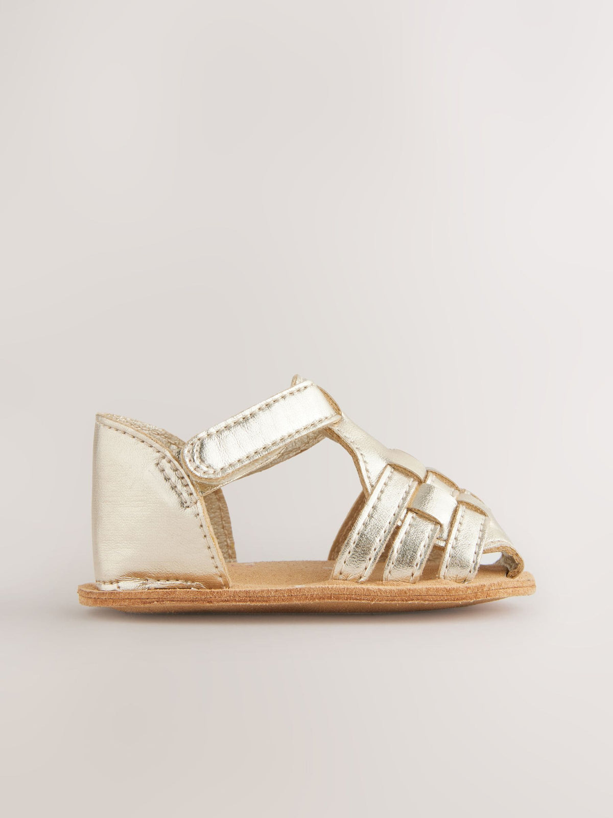Gold Baby Fisherman Sandals (0-24mths) image 3