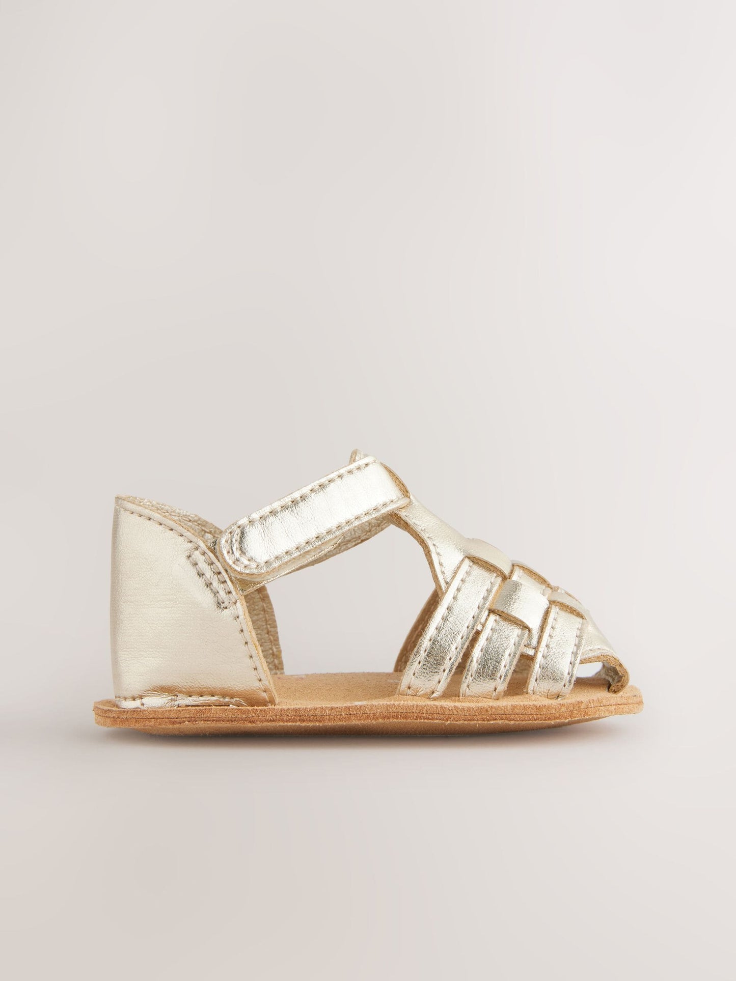 Gold Baby Fisherman Sandals (0-24mths) image 3
