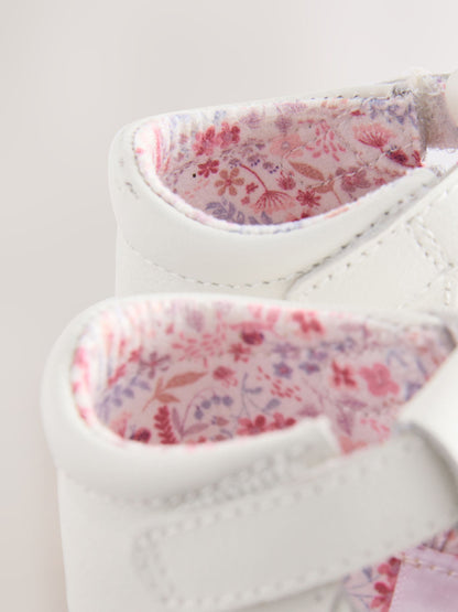 White Leather Baby T-Bar Shoes (0-24mths) image 4