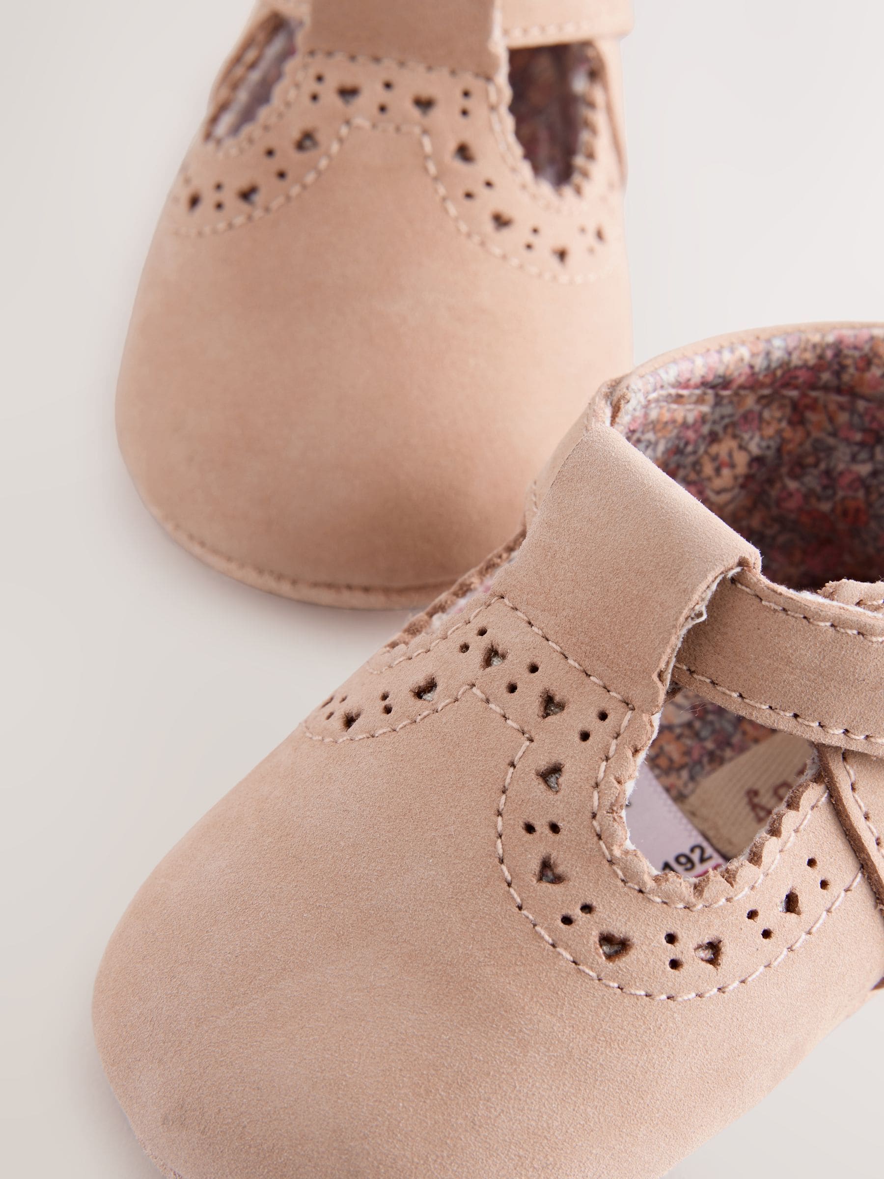 Tan Leather Baby T-Bar Shoes (0-24mths) image 3