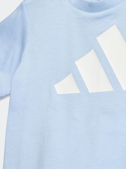 adidas Blue Essentials Infant Kids T-Shirt Set image 5