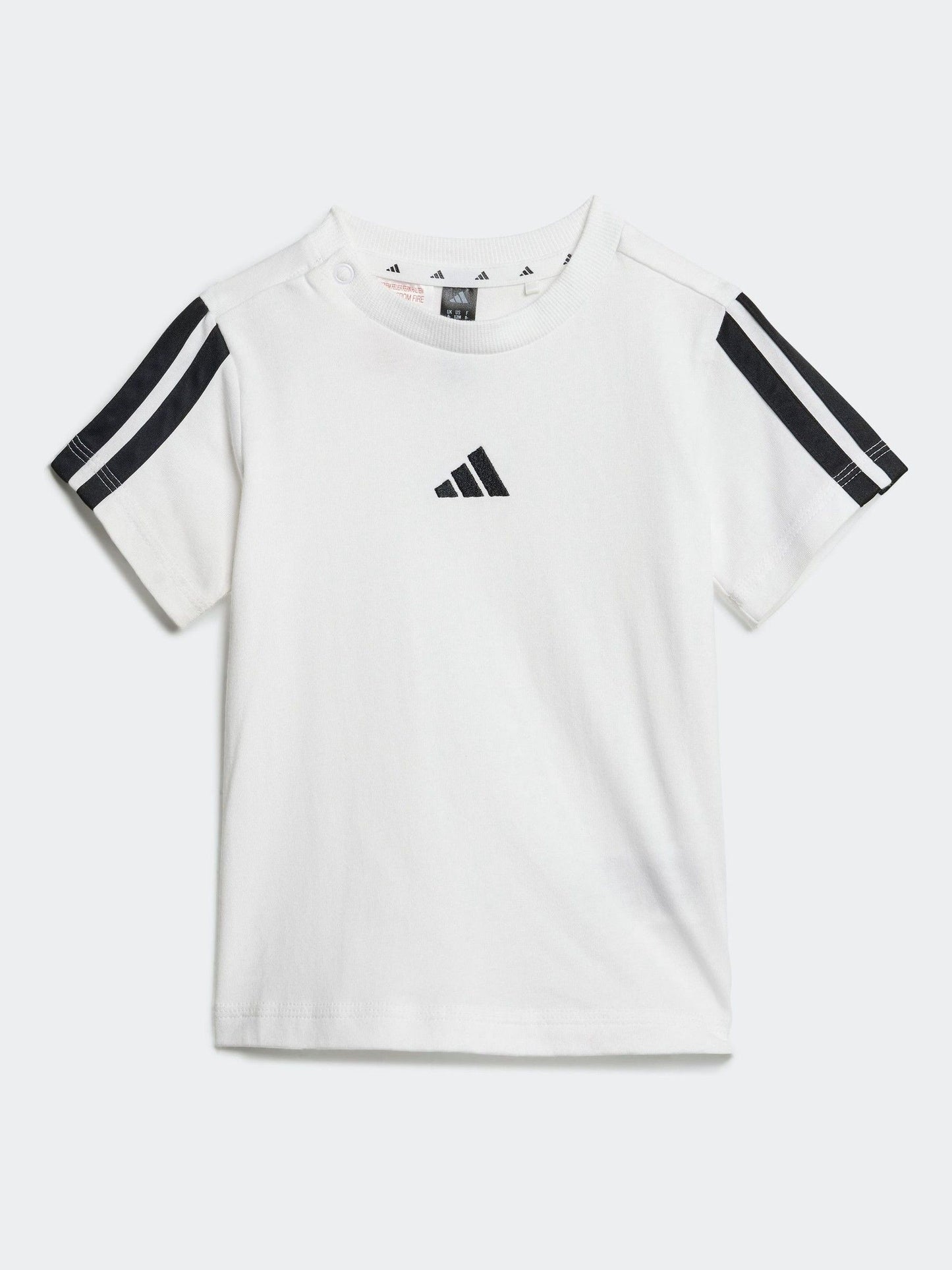 adidas White Essentials Infant Kids T-Shirt Set image 2