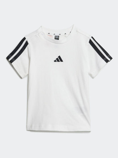 adidas White Essentials Infant Kids T-Shirt Set image 2
