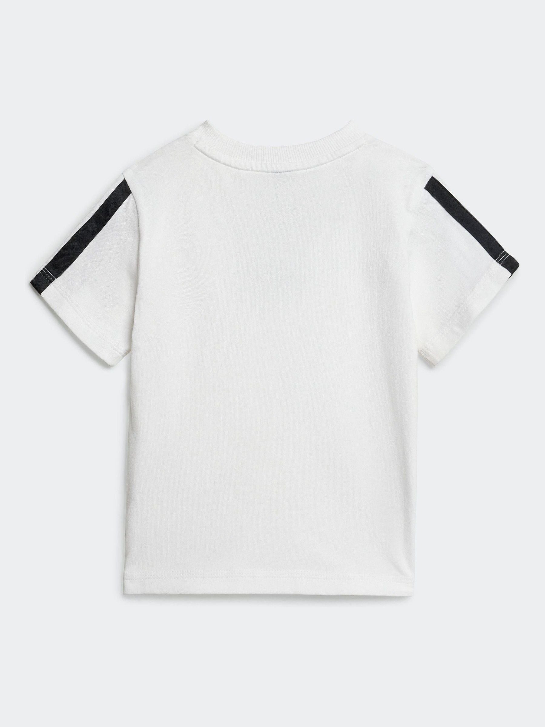 adidas White Essentials Infant Kids T-Shirt Set image 3