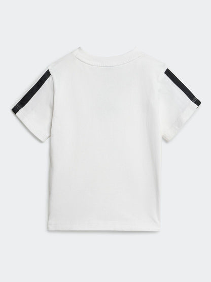 adidas White Essentials Infant Kids T-Shirt Set image 3