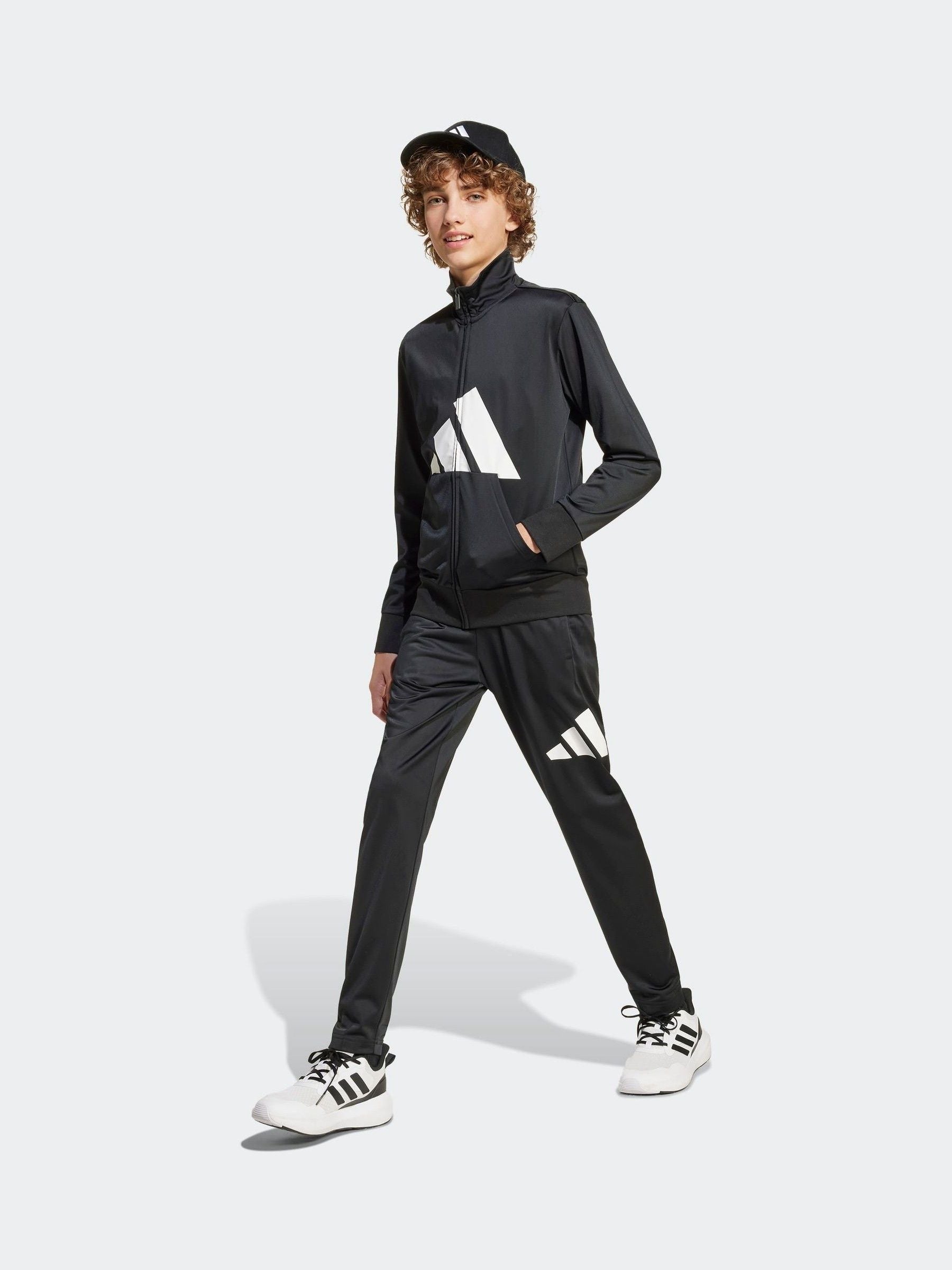 Dsiney Kidz - adidas Black Essentials Climacool Kids Tracksuit image 1