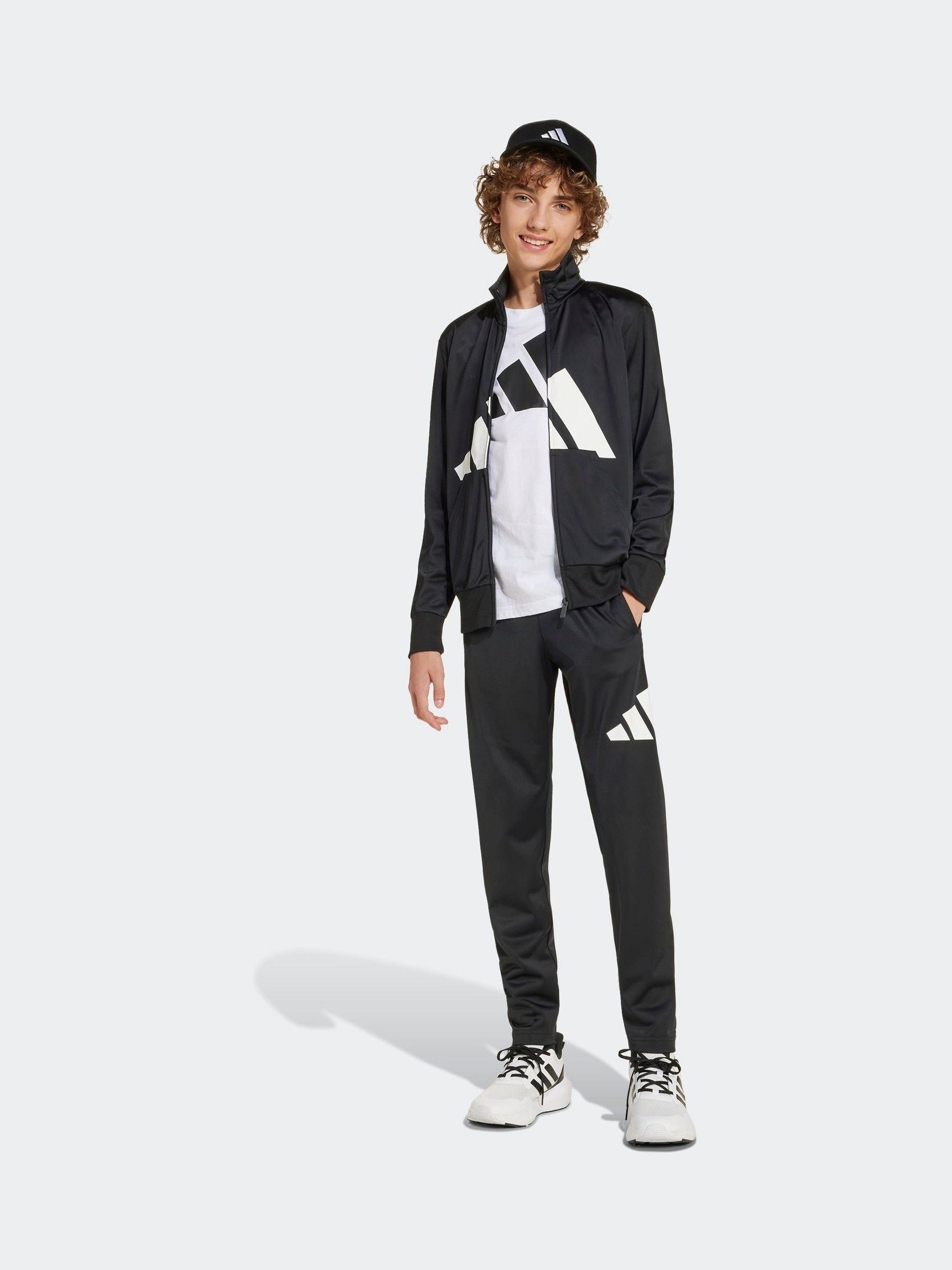 Dsiney Kidz - adidas Black Essentials Climacool Kids Tracksuit image 4