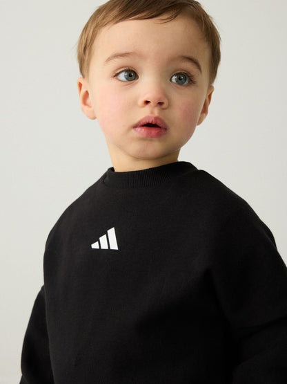 adidas Black Essentials Infant Kids Joggers Set image 6