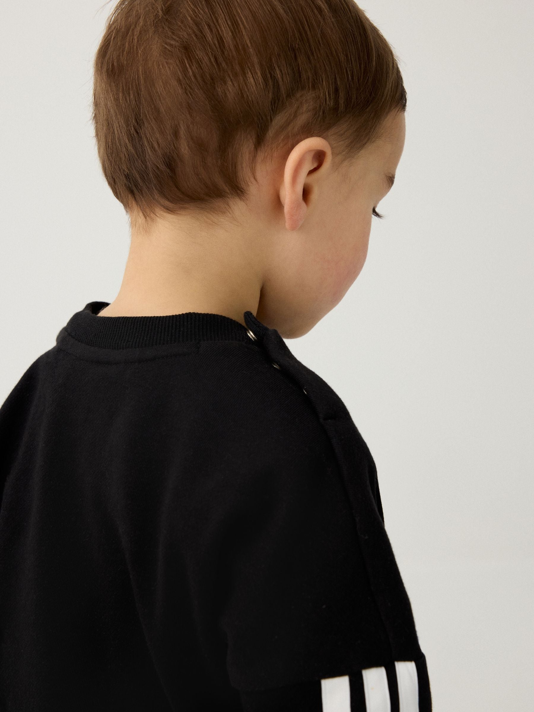 adidas Black Essentials Infant Kids Joggers Set image 7