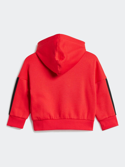 adidas Red Essentials Infant Tracksuit image 3
