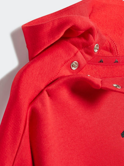 adidas Red Essentials Infant Tracksuit image 6