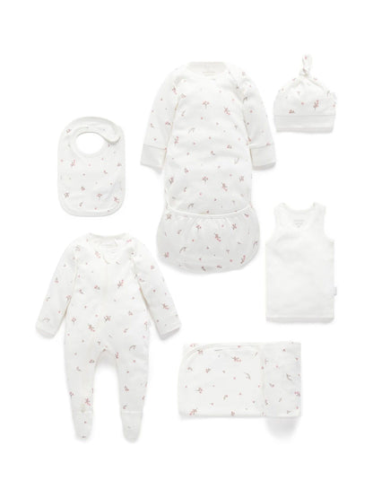 Purebaby Brown/White Newborn Essential Hospital Pack image 1