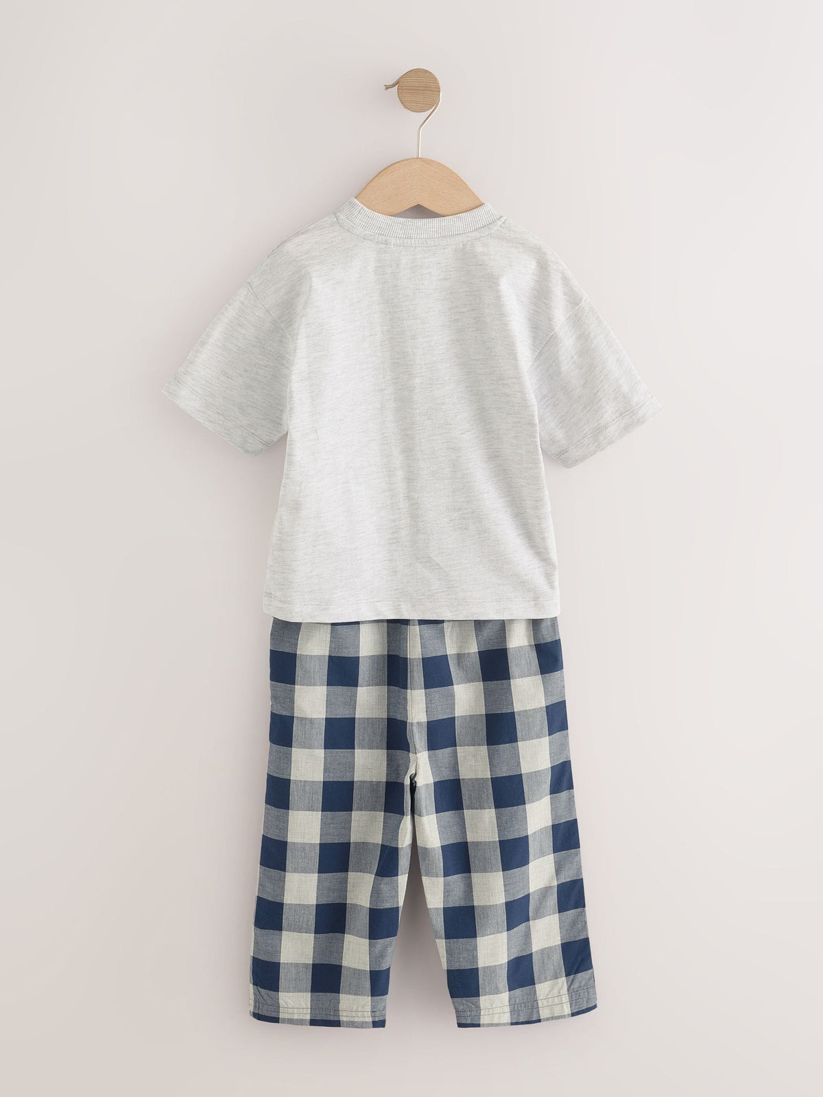 Blue/White Short Sleeve Long Pyjamas 2 Pack (9mths-12yrs) - image 6