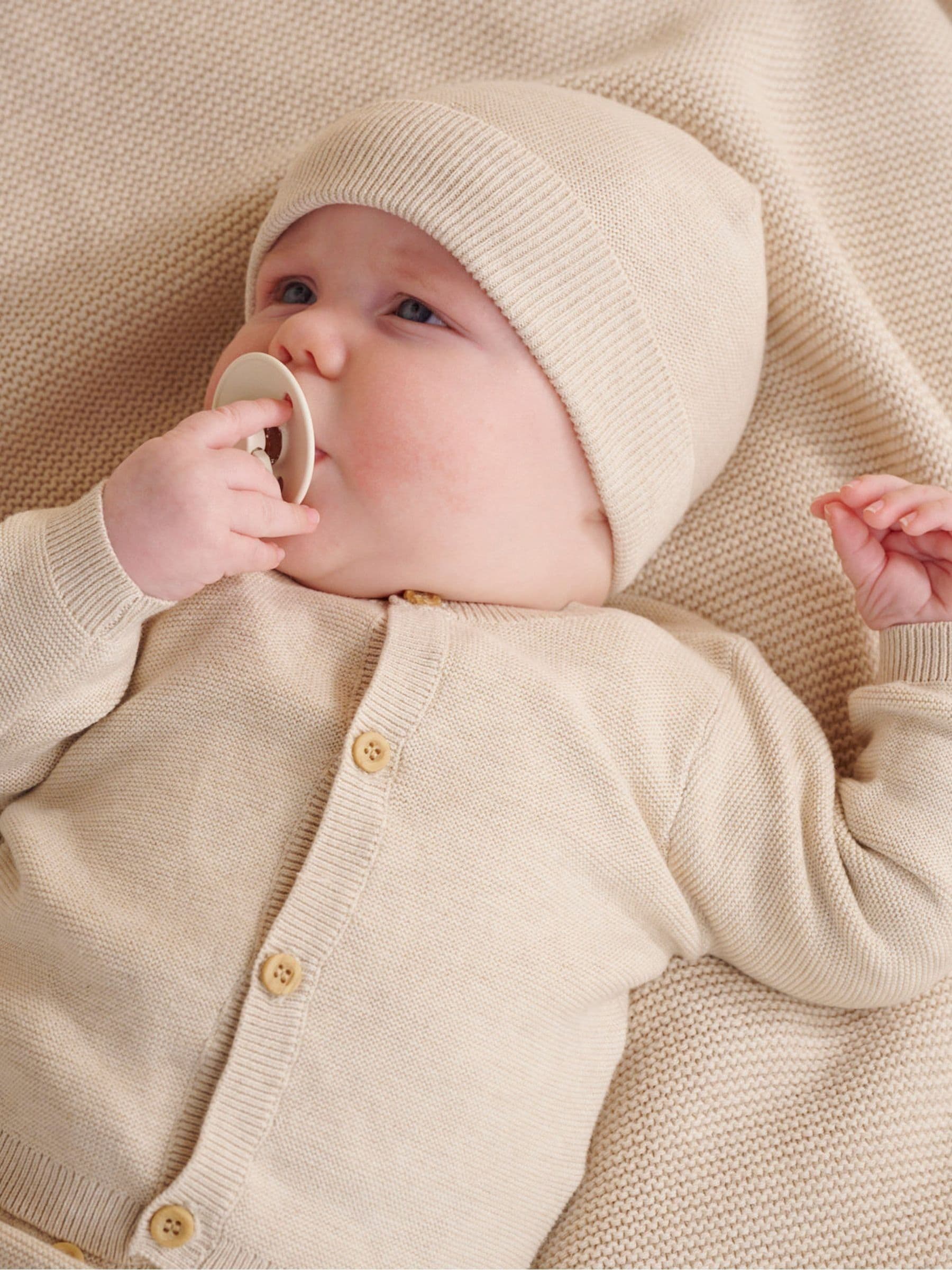 Dsiney Kidz - Purebaby Natural Textured Knit Cardigan image 1
