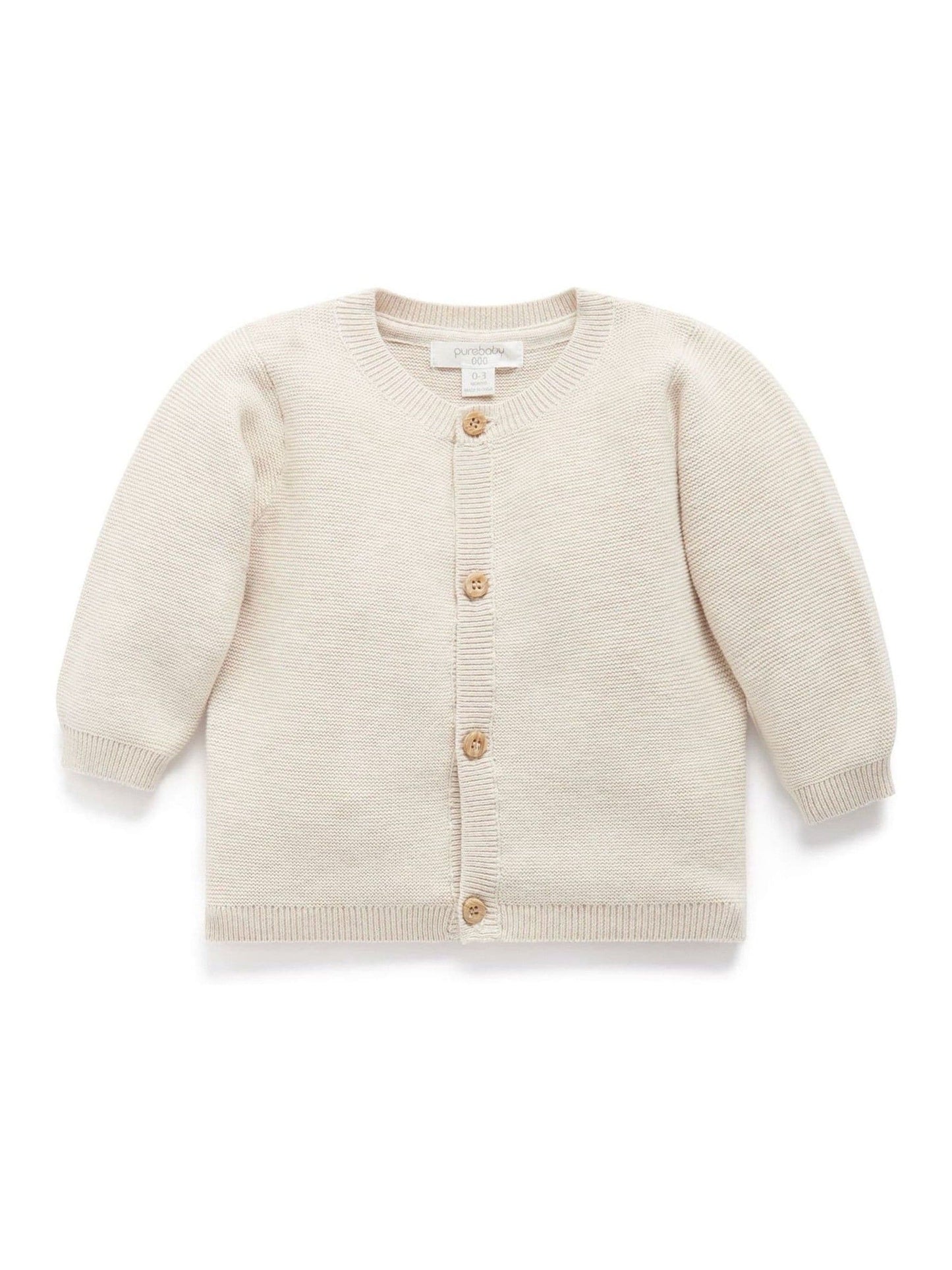 Dsiney Kidz - Purebaby Natural Textured Knit Cardigan image 2