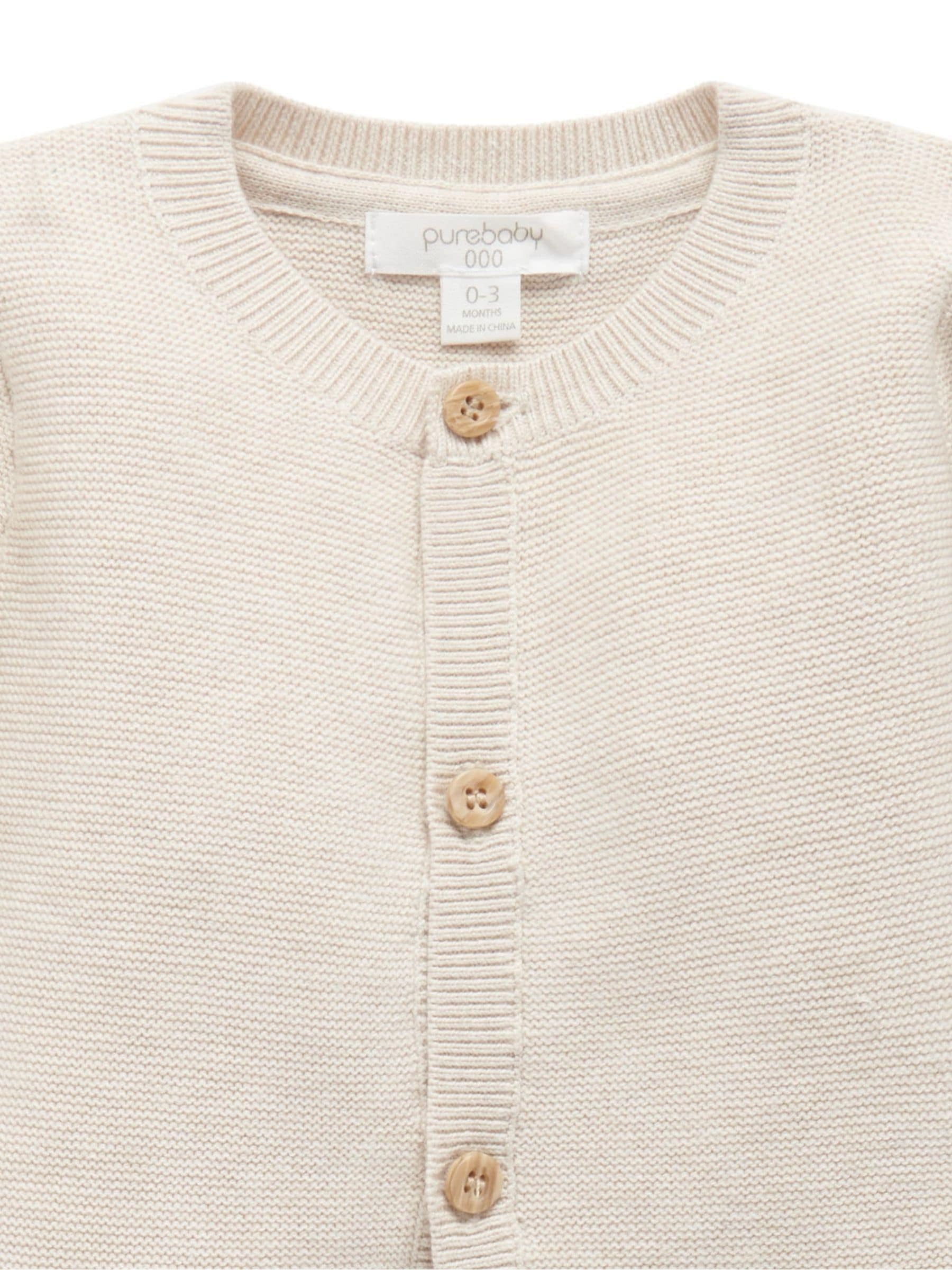 Dsiney Kidz - Purebaby Natural Textured Knit Cardigan image 3