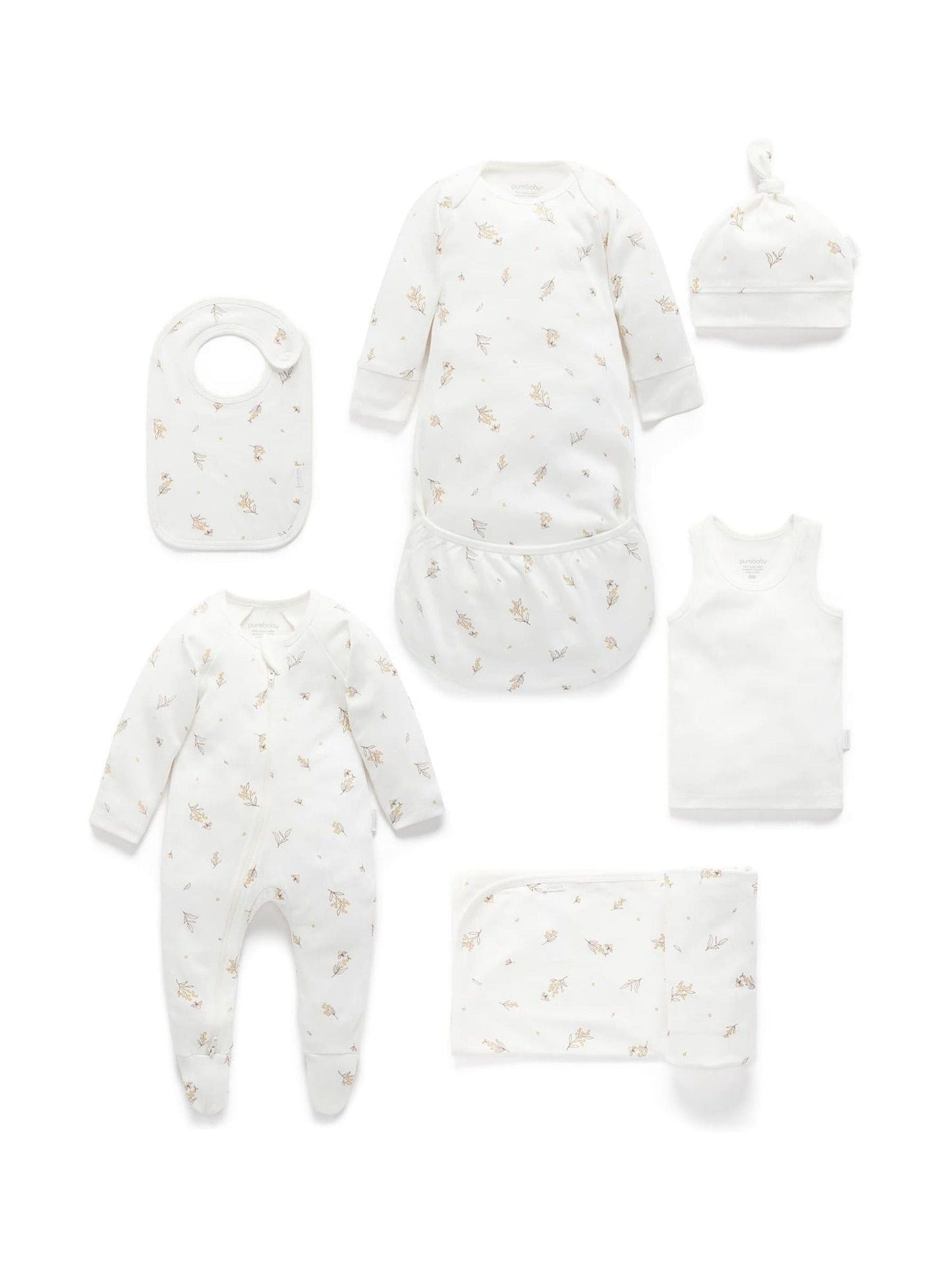 Purebaby White Newborn Essential Hospital Pack image 1