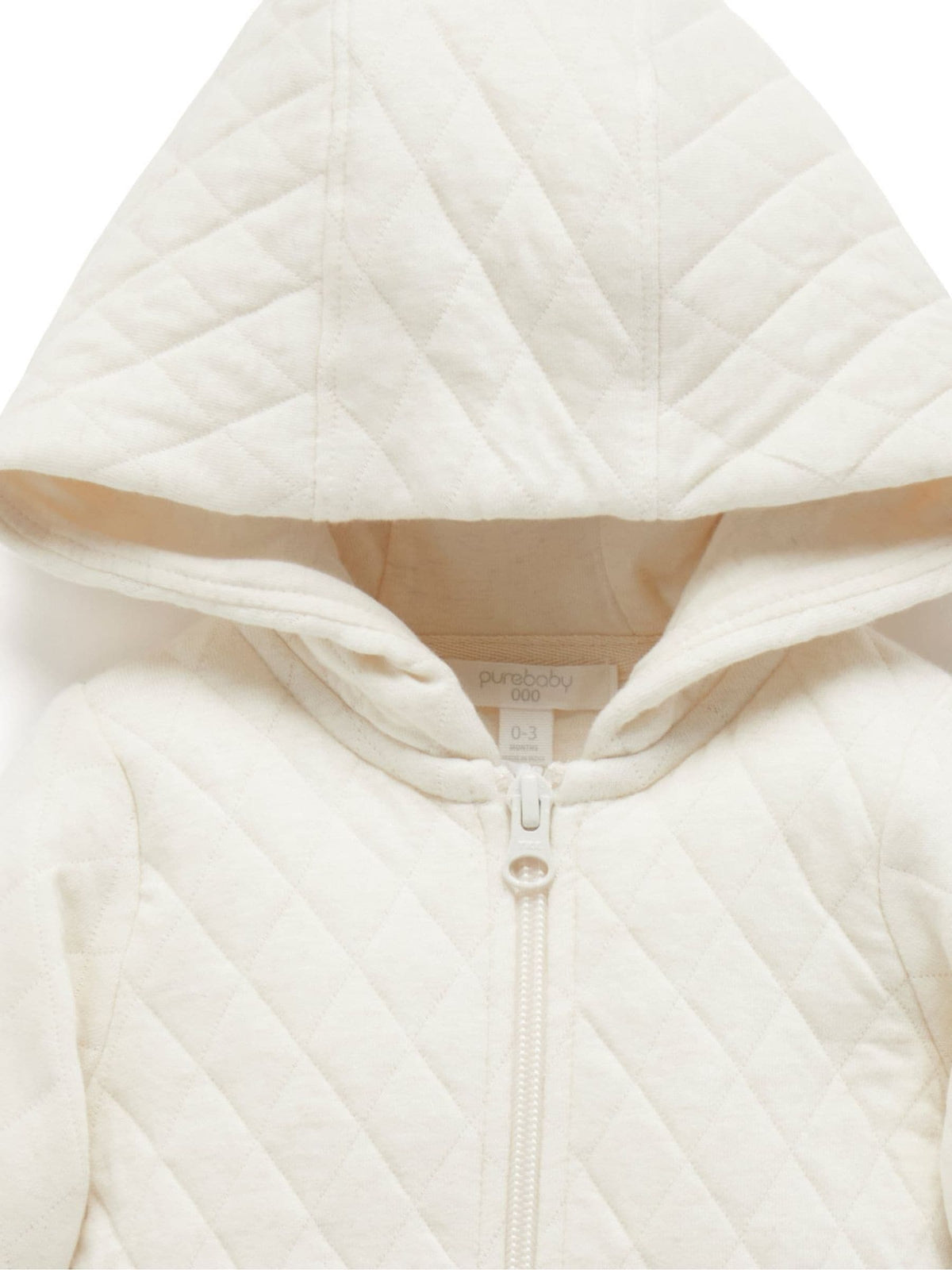 Dsiney Kidz - Purebaby Natural Cotton Quilted Zip Pramsuit image 4