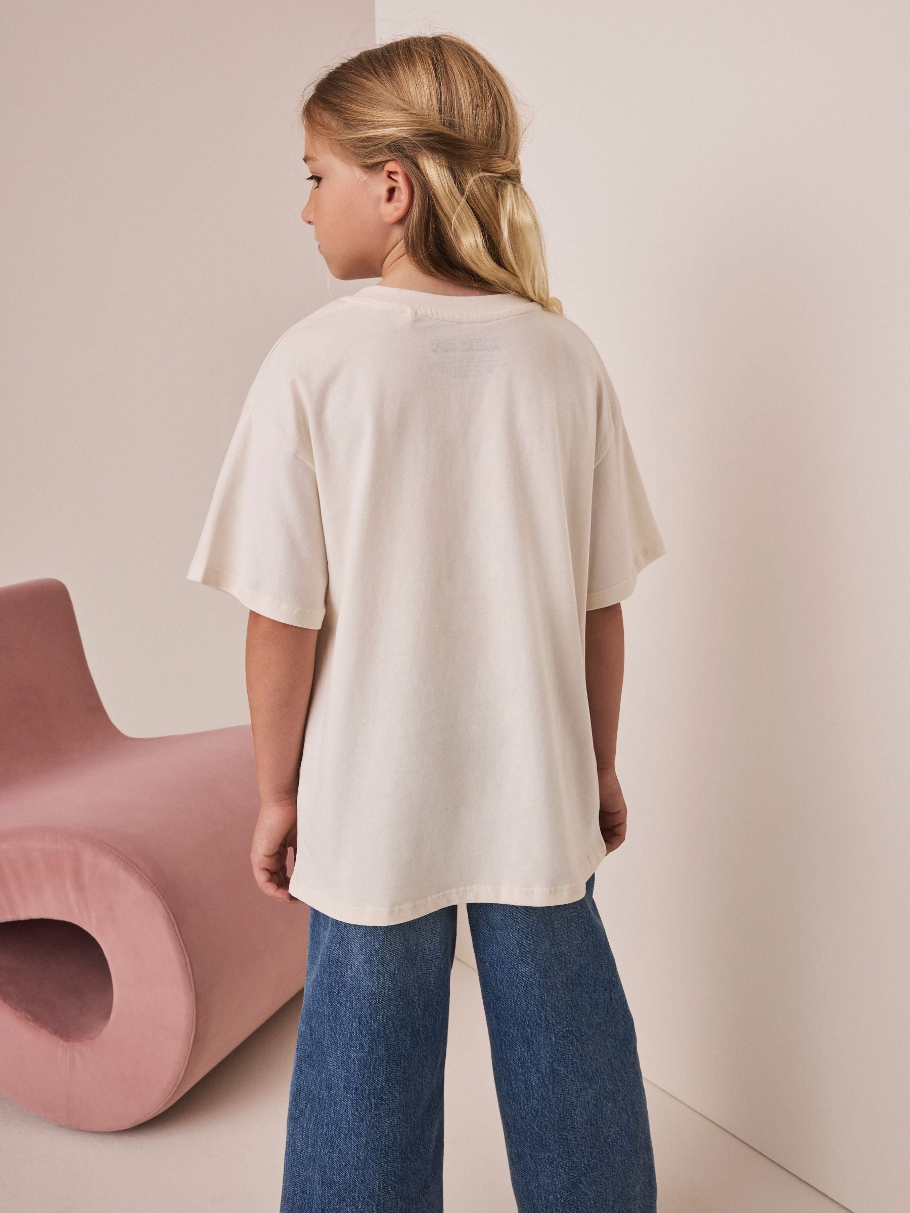 Dsiney Kidz - Ecru Minecraft Oversized Graphic T-Shirt (3-16yrs) image 3