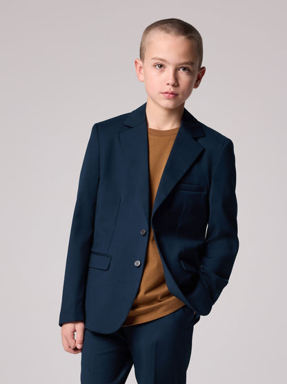 smALLSAINTS Navy Boys Slim Fit Moad Suit Jacket - image 1