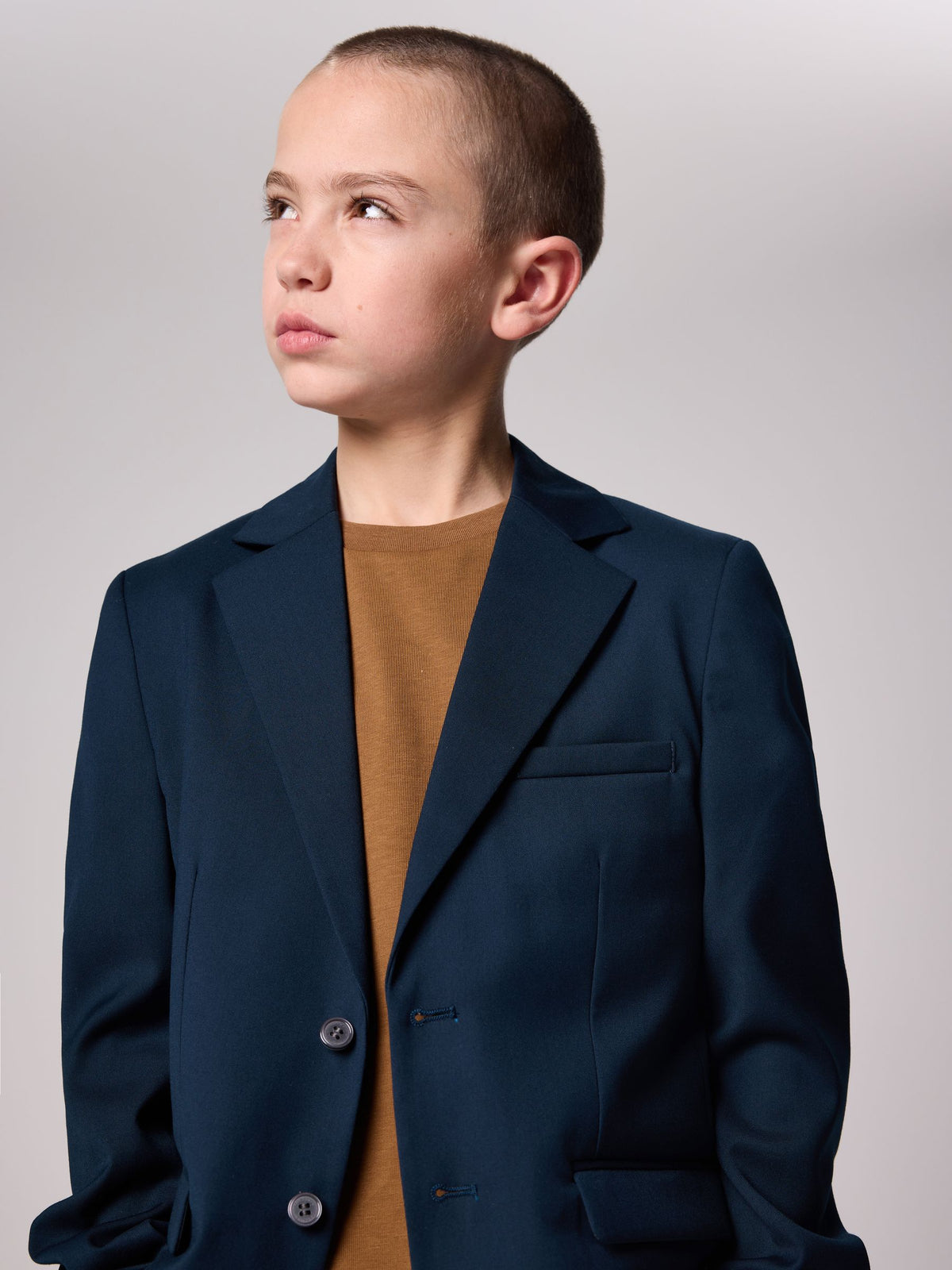 smALLSAINTS Navy Boys Slim Fit Moad Suit Jacket - image 3