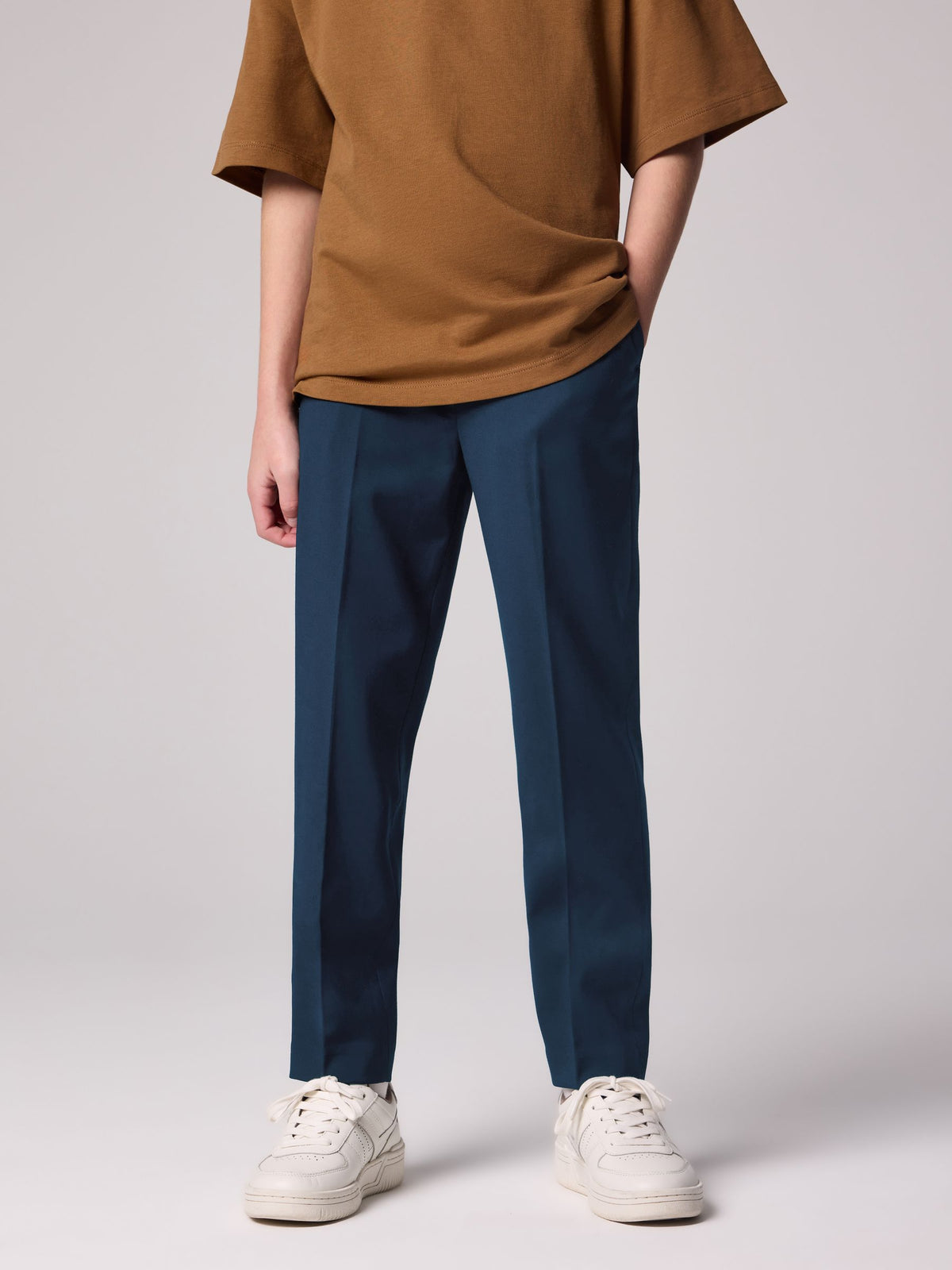 smALLSAINTS Navy Boys Slim Fit Moad Suit Trousers - image 1
