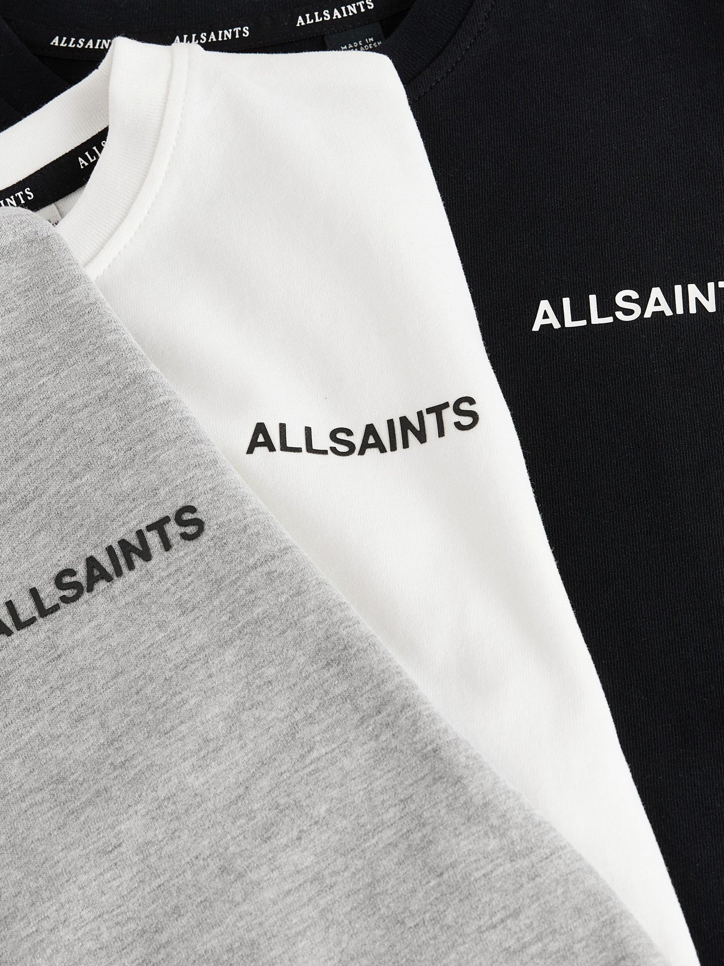Dsiney Kidz - smALLSAINTS Black/White Logo Crew Neck Relaxed T-Shirts 3 Pack image 8
