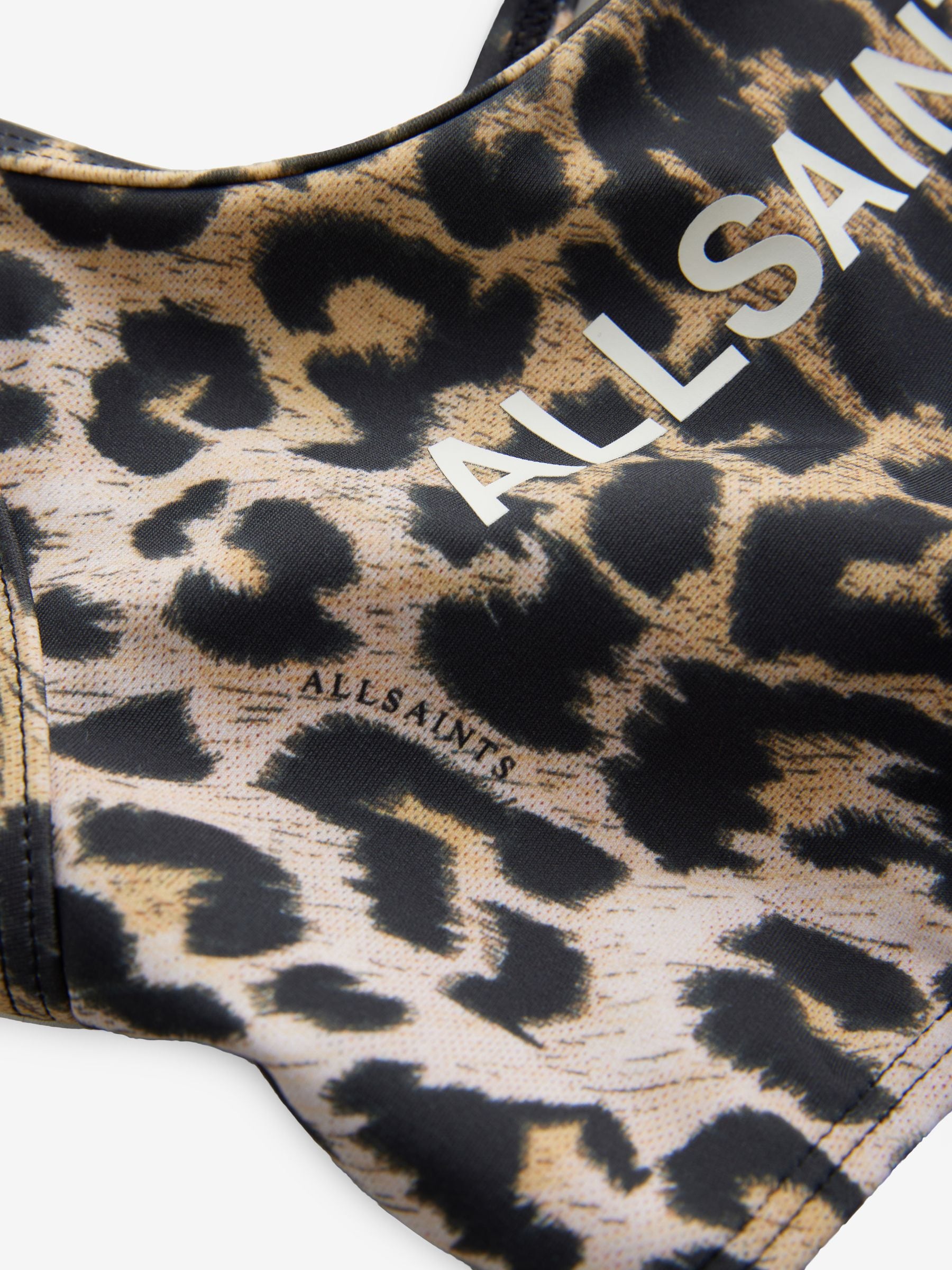 Dsiney Kidz - smALLSAINTS Leopard Print Logo Strappy Top Bikini Set image 3