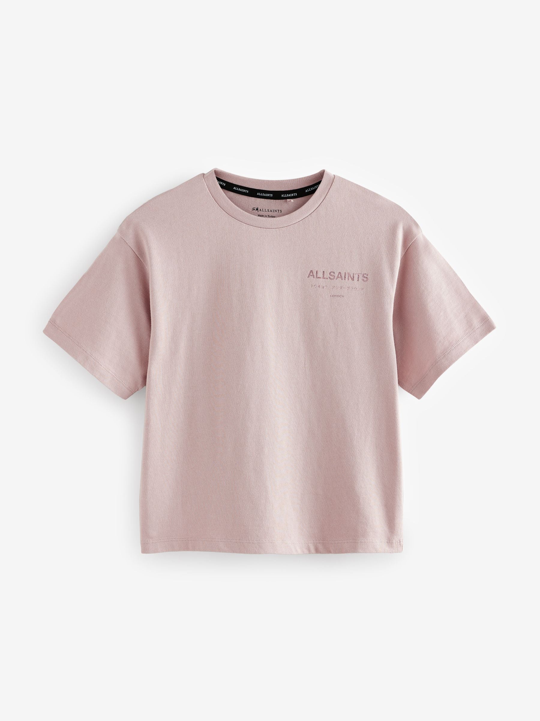 Dsiney Kidz - smALLSAINTS Pink/Metallic Oversized Underground Crew Neck T-Shirt image 4