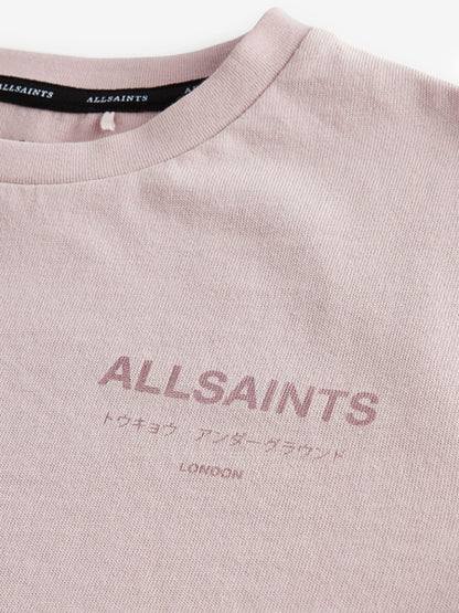 Dsiney Kidz - smALLSAINTS Pink/Metallic Oversized Underground Crew Neck T-Shirt image 6