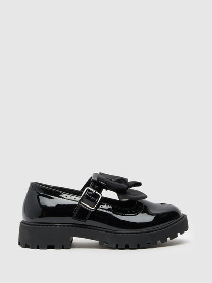Schuh Black BTS Lollipop T-Bar School Shoes image 1