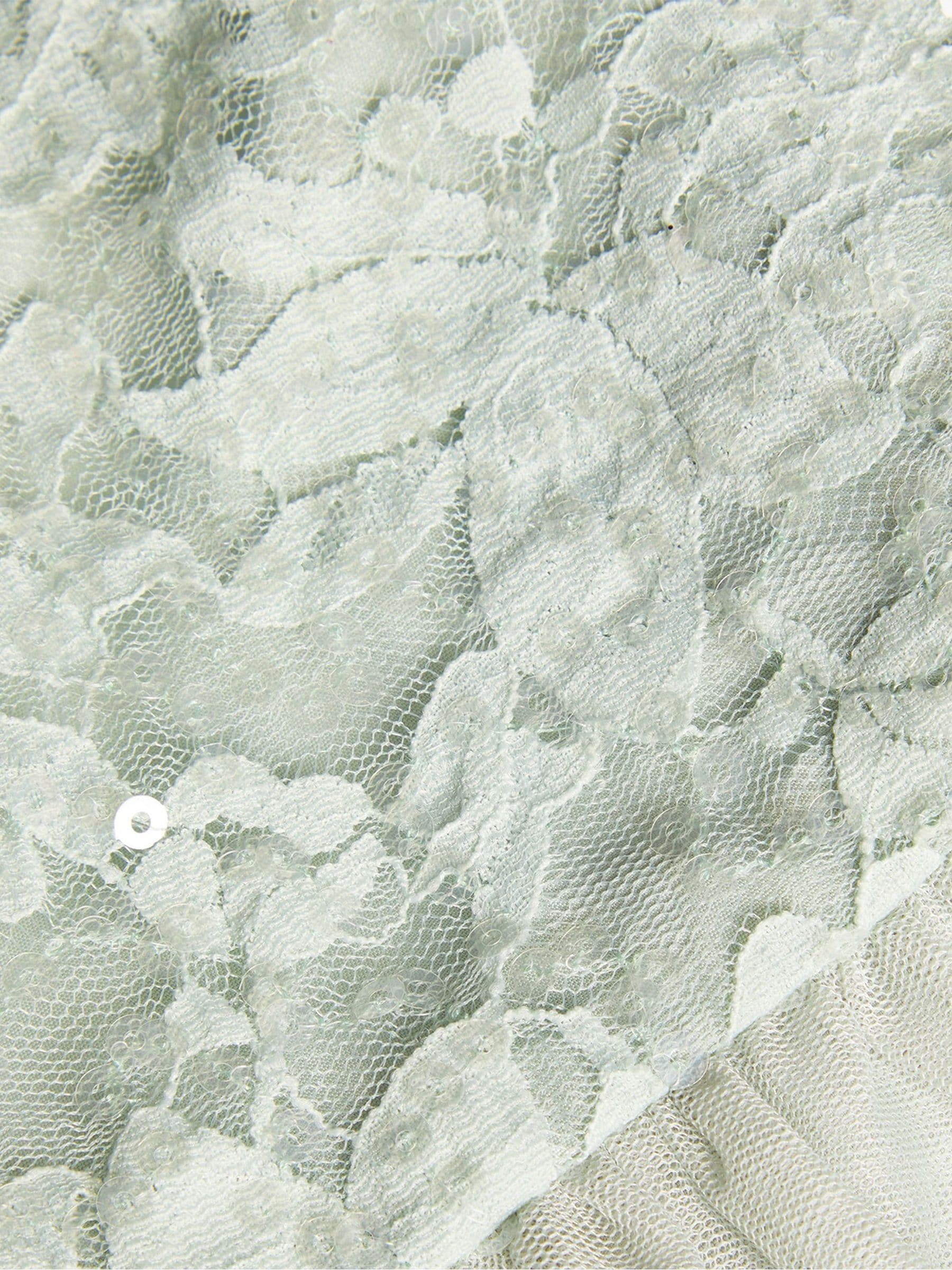 Monsoon Green Lacey Sequin Truth Dress image 4