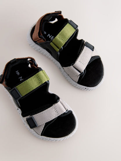 Grey/Black Utility Trekker Walking Sandals image 4