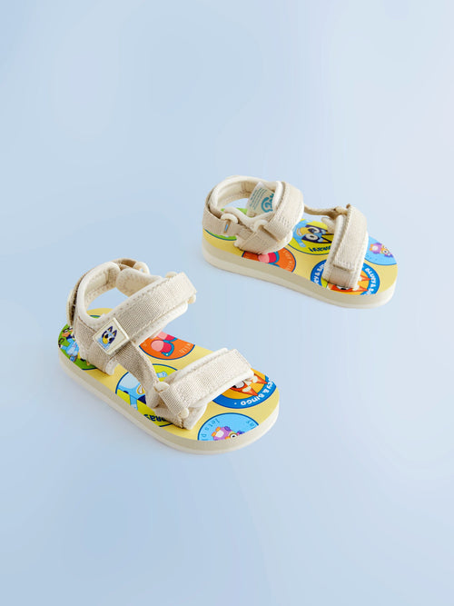 Neutral Bluey Adjustable Strap Trekker Walking Sandals image 1