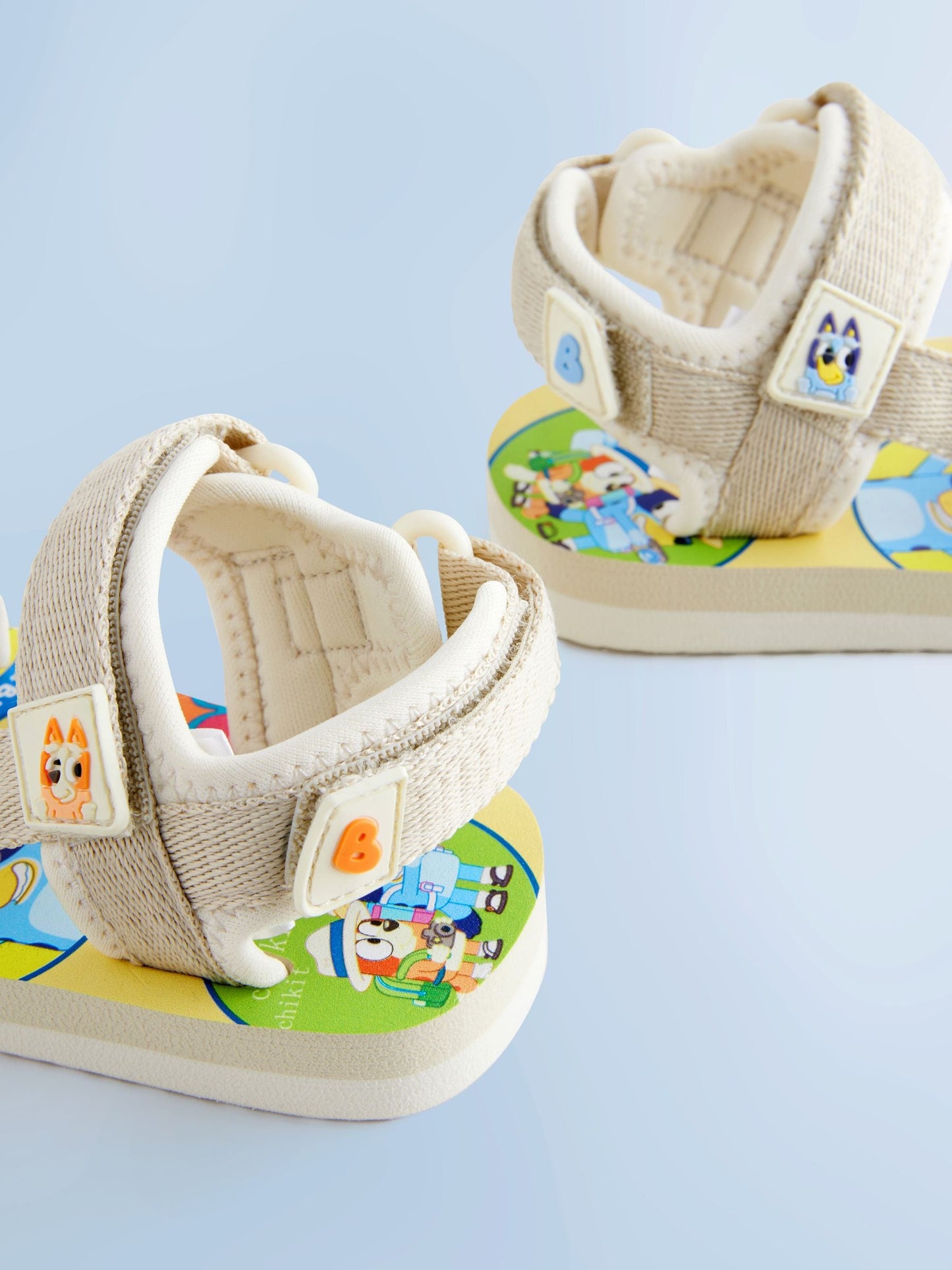 Neutral Bluey Adjustable Strap Trekker Walking Sandals image 3