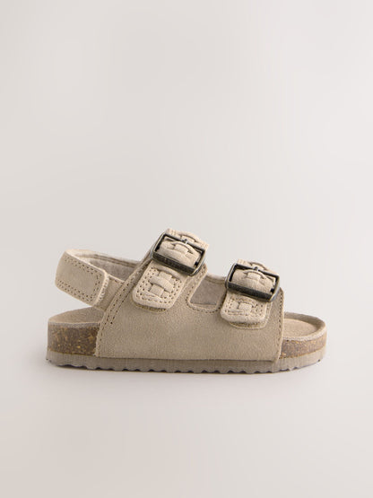Stone Leather Standard Fit (F) Double Buckle Sandals image 2