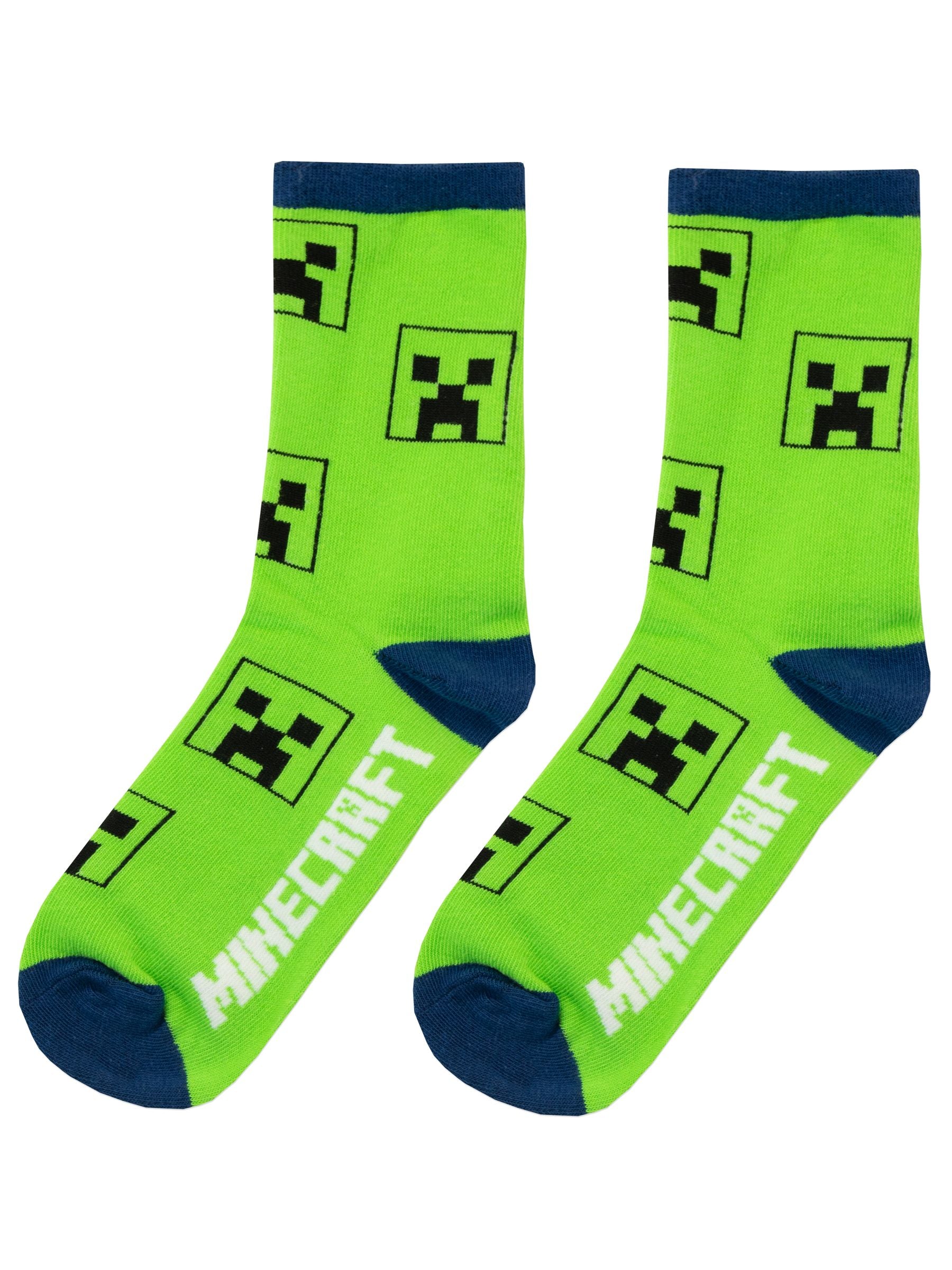 Dsiney Kidz - Character Green Minecraft Socks 3 Pack image 4