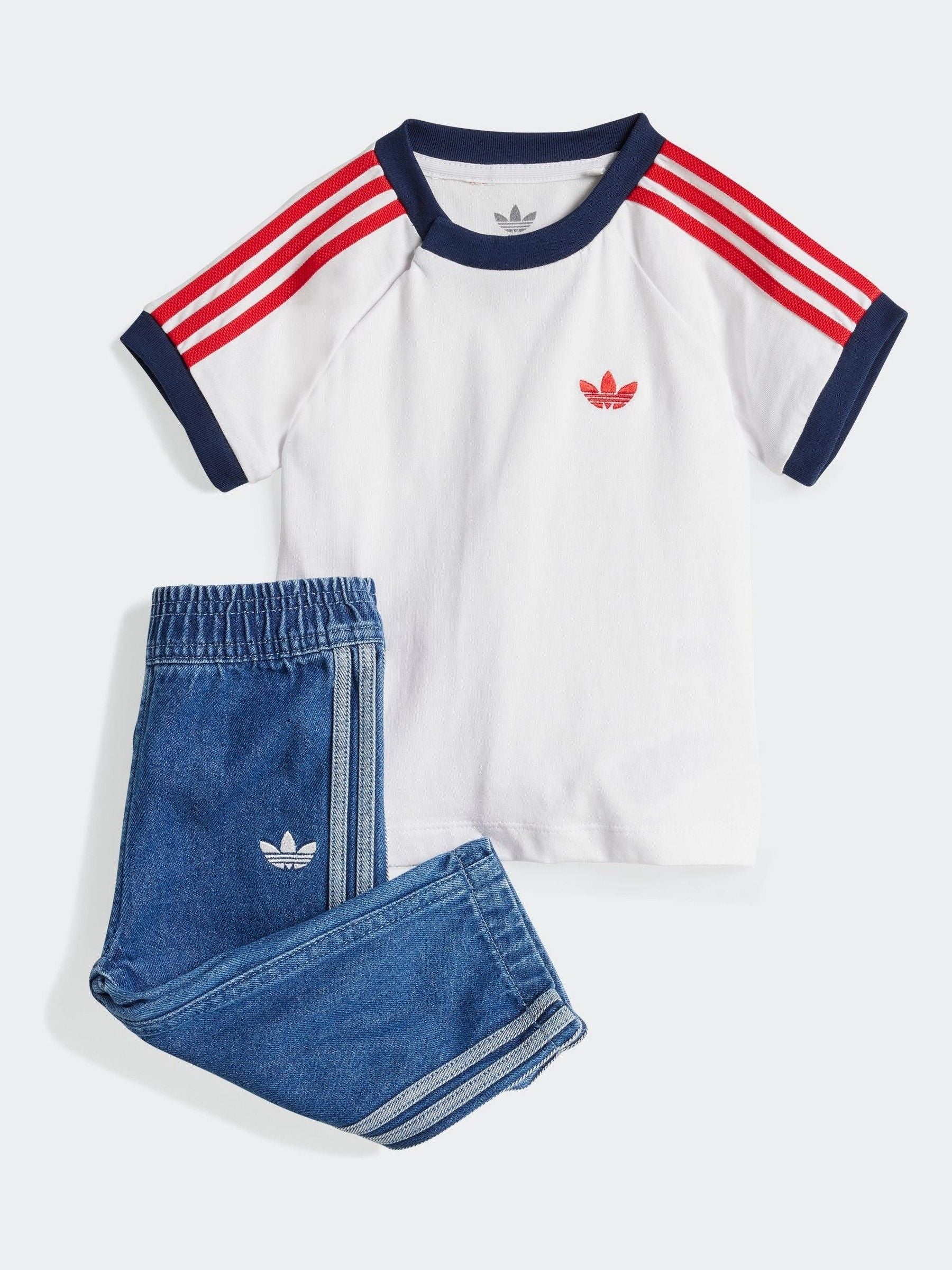 Dsiney Kidz - adidas originals Blue Denim T-Shirt Set Infant Kids image 1