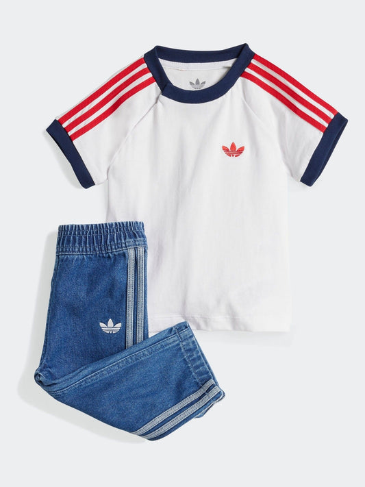 Dsiney Kidz - adidas originals Blue Denim T-Shirt Set Infant Kids image 1