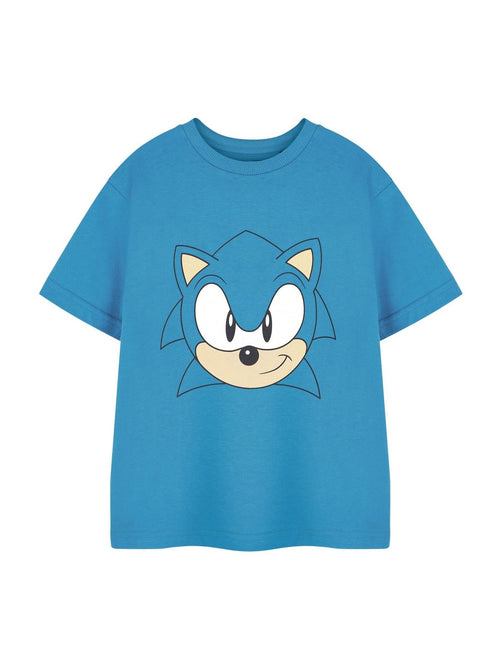 Dsiney Kidz - Vanilla Underground Blue Dark Boys Sonic The Hedgehog Licensed 100% Cotton T-Shirt image 1