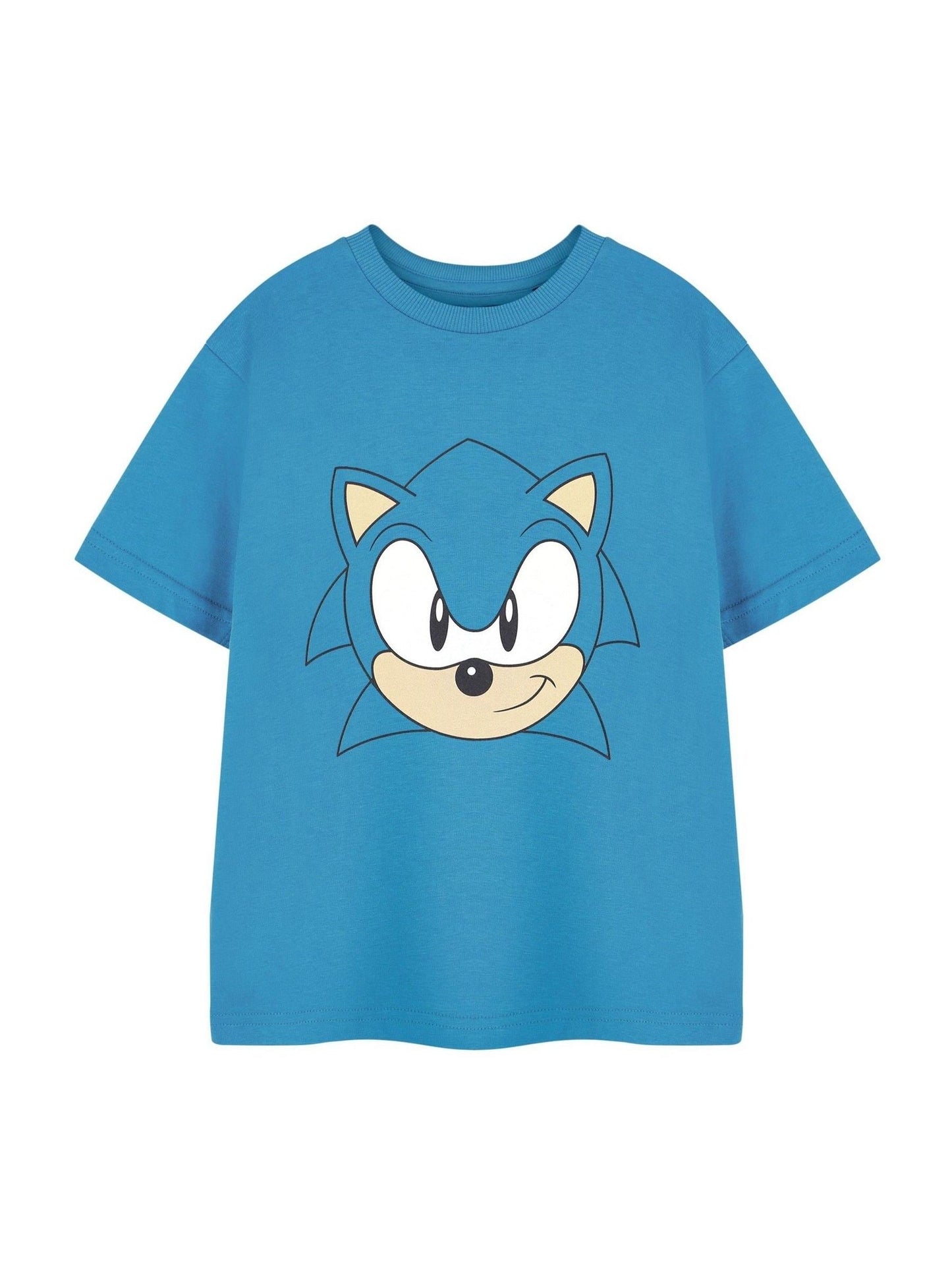 Dsiney Kidz - Vanilla Underground Blue Dark Boys Sonic The Hedgehog Licensed 100% Cotton T-Shirt image 1