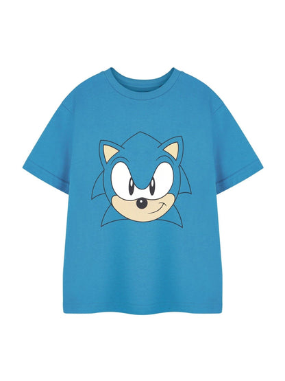 Dsiney Kidz - Vanilla Underground Blue Dark Boys Sonic The Hedgehog Licensed 100% Cotton T-Shirt image 1
